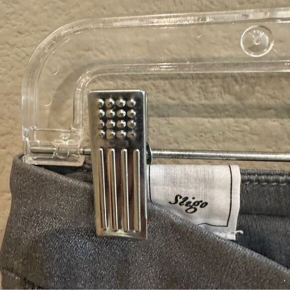 Frank & Eileen Sligo Italian Waxed Denim Jeans Size 29 Silver Metallic Dime - Picture 7 of 13